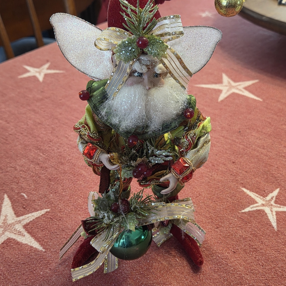 Mark Roberts Holiday Elf with Green and Red Details